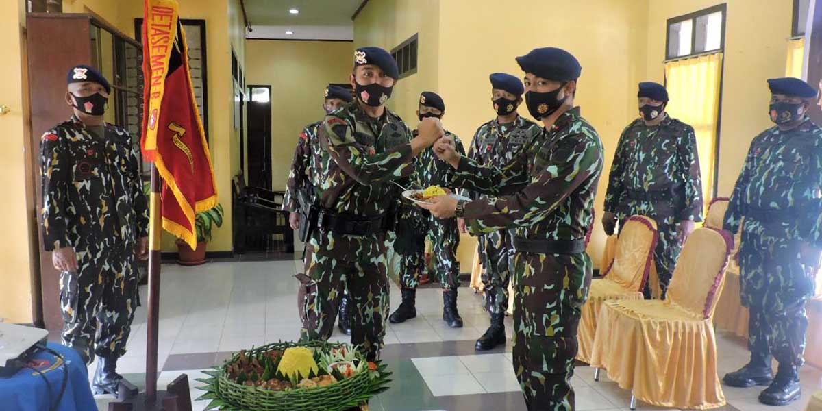 Peringatan HUT Pelopor Brimob ke -61 di Batalyon B Pelopor Sat Brimob Polda Papua, Senin (14/09/2020).